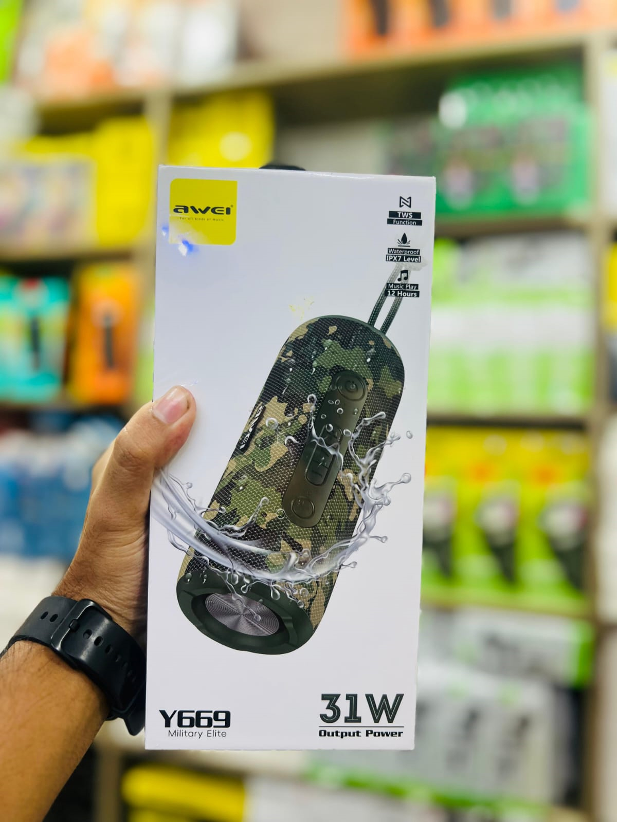 AWEI Y669 Waterproof Portable Bluetooth Speaker - 31W