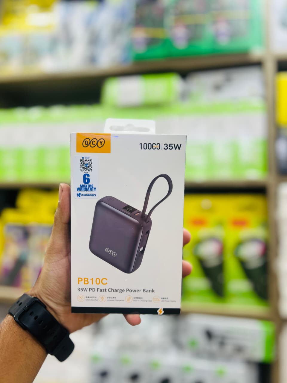 QCY PB10C 10000mAh 35W PD Fast Charging Mini Power bank
